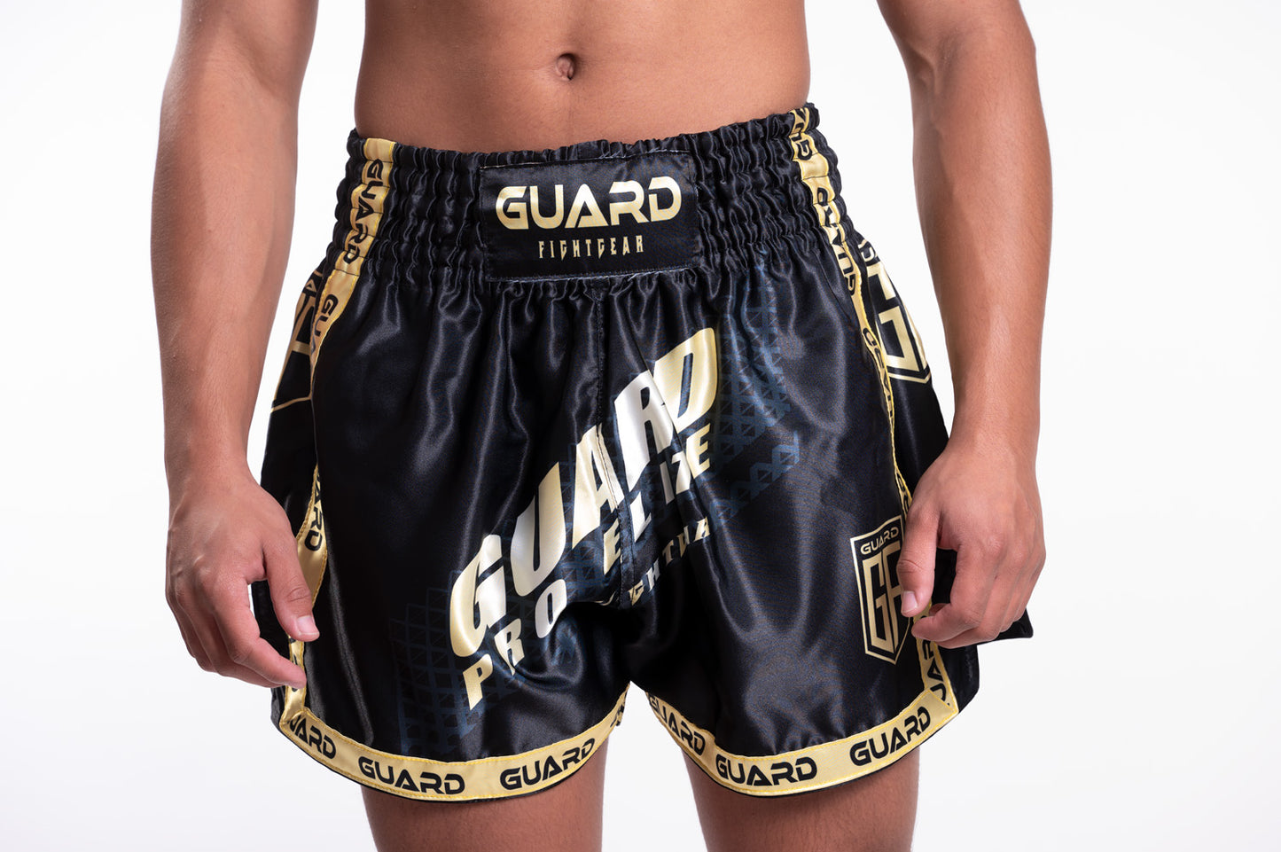Guard-Fightgear Kickboks Broekje Zwart/Goud