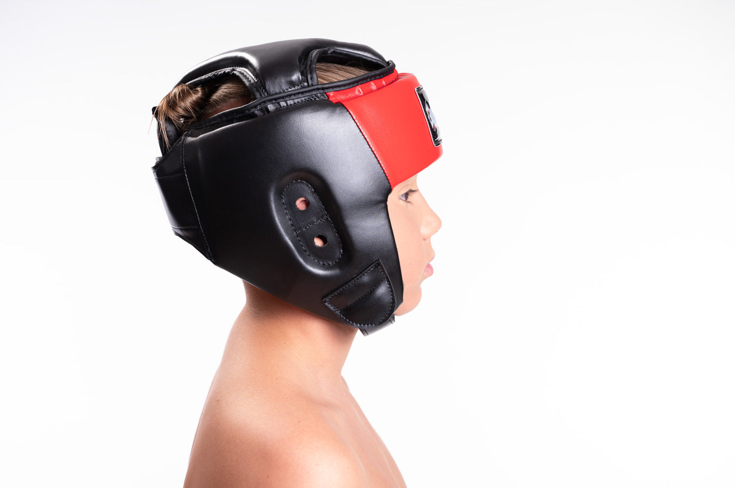 Kids Headguard Red/Black Graffiti Style