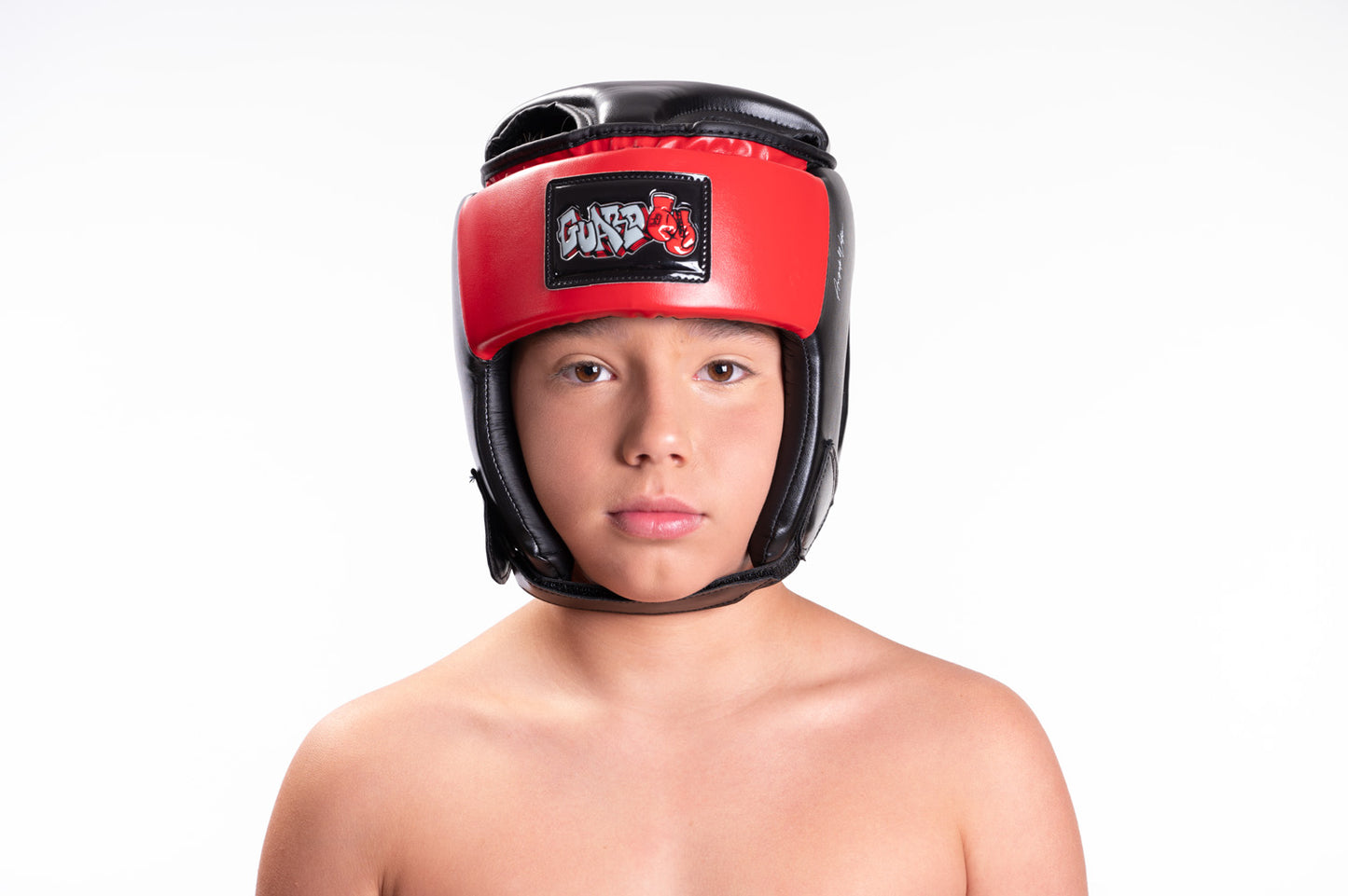 Kids Headguard Red/Black Graffiti Style