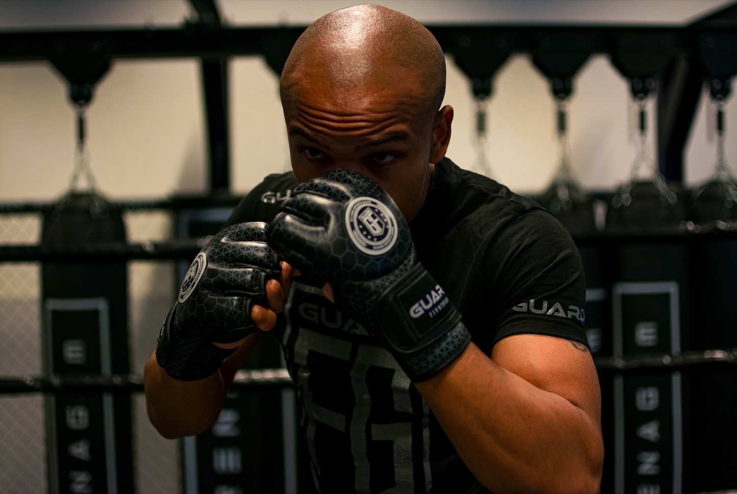 Hexa Pro Leren Mma Gloves Zwart