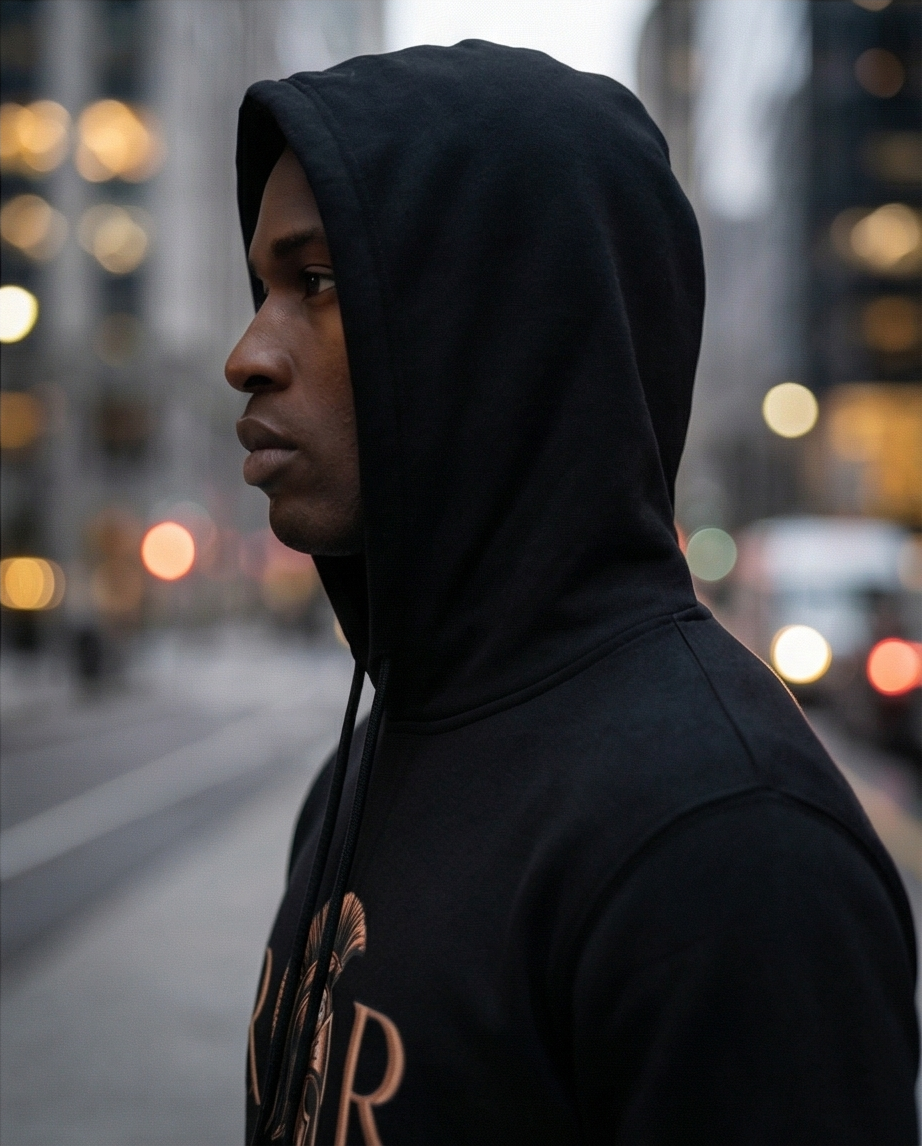RRR Warrior Hoodie | Onyx Black