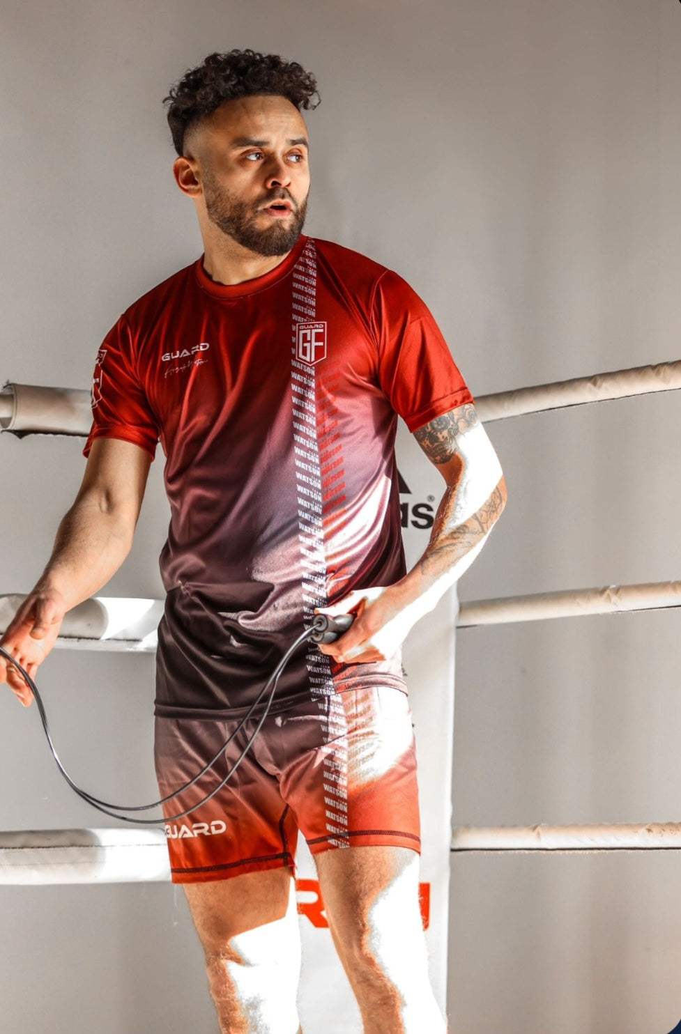 Guard-Fightgear Lichtgewicht Sportshort Rood