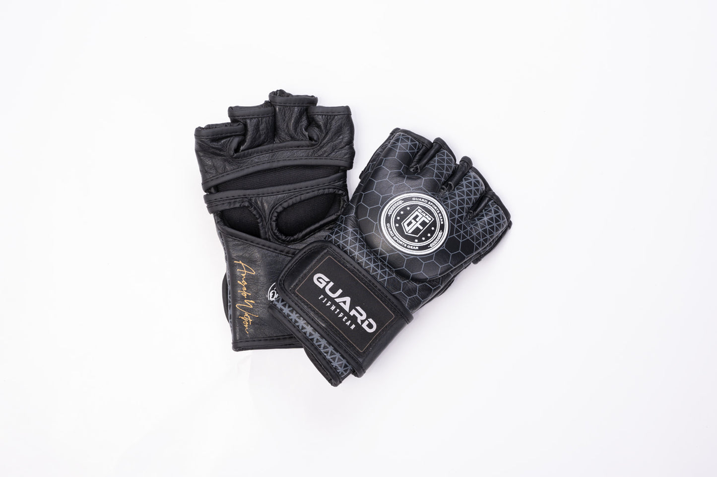 Hexa Pro Leren Mma Gloves Zwart