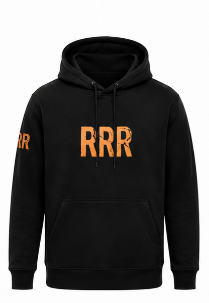 RRR Focus Hoodie | Onyx Black & Amber Gold