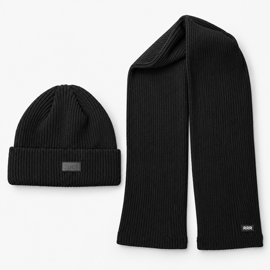 RRR Premium Rib Knit Set – Beanie & Scarf