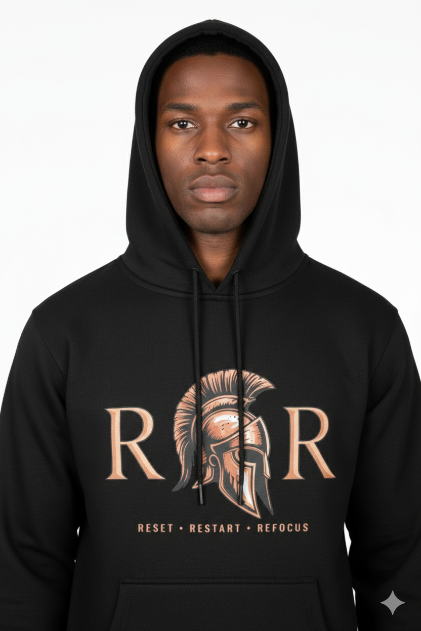 RRR Warrior Hoodie | Onyx Black