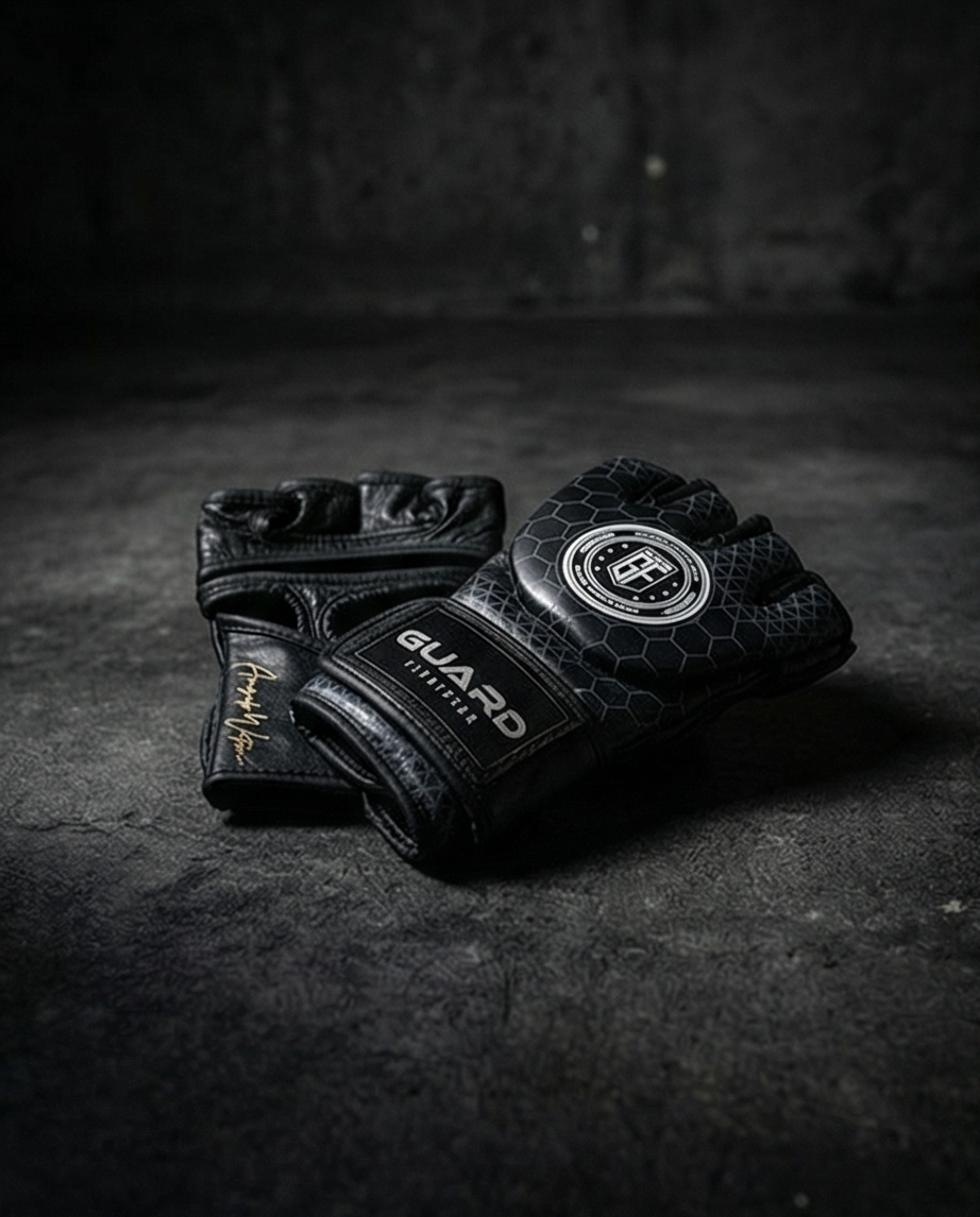 Hexa Pro Leren Mma Gloves Zwart