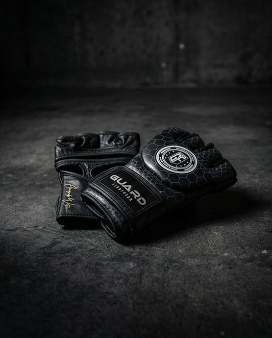 Hexa Pro Leren Mma Gloves Zwart