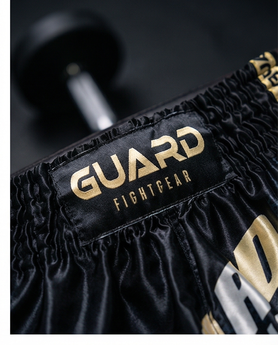 Guard-Fightgear Kickboks Broekje Zwart/Goud