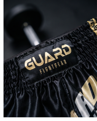 Guard-Fightgear Kickboks Broekje Zwart/Goud