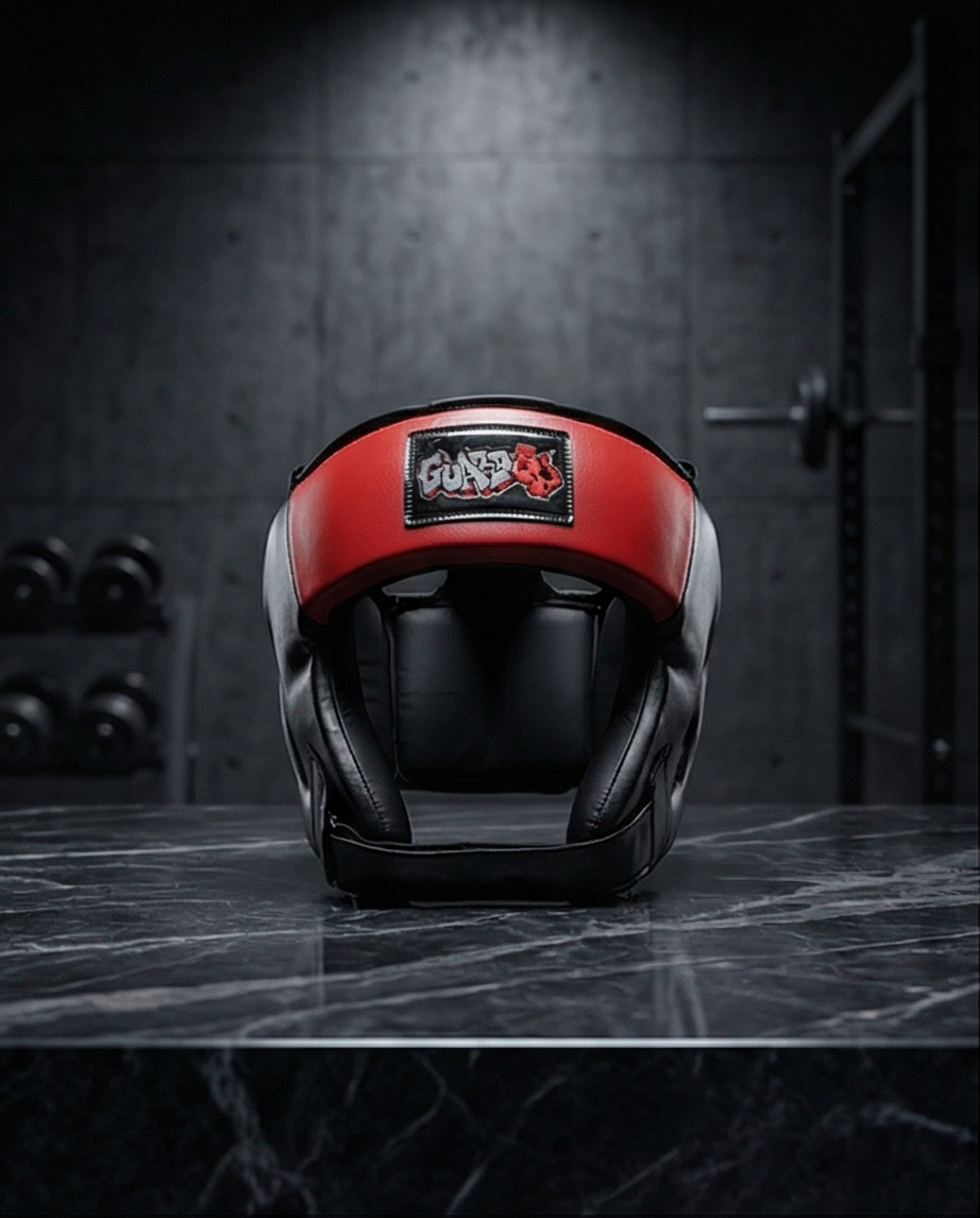 Kids Headguard Red/Black Graffiti Style