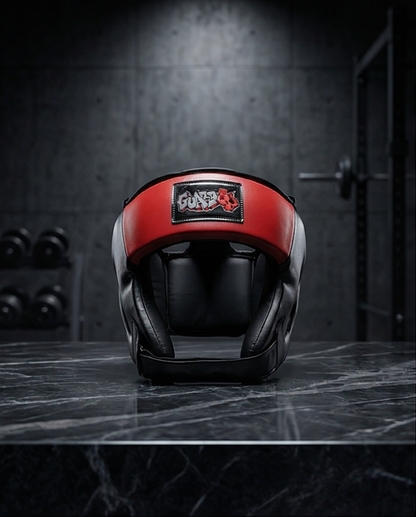 Kids Headguard Red/Black Graffiti Style