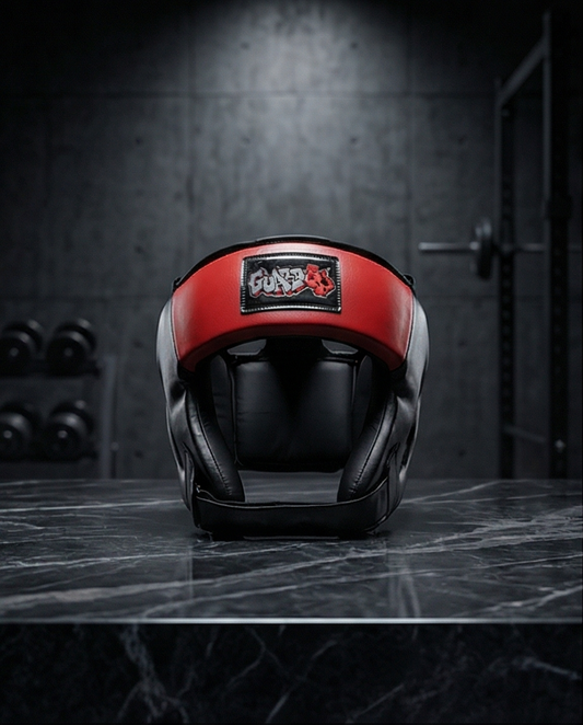 Kids Headguard Red/Black Graffiti Style
